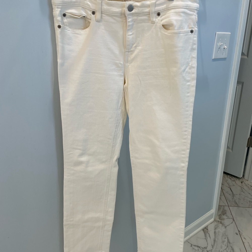 JCrew Women's White/ Cream Jeans- Excellent Condition
